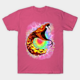 Snake Attack Psychedelic Art T-Shirt